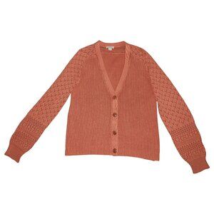Sundance My Darling Pointelle Crochet Knit Cardigan